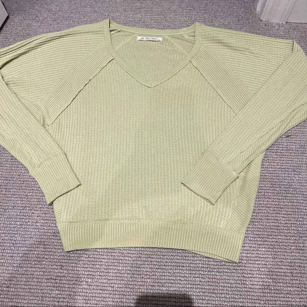 Free People We the Free Santa Clara Thermal in Pear (XS) - Picture 2 of 6